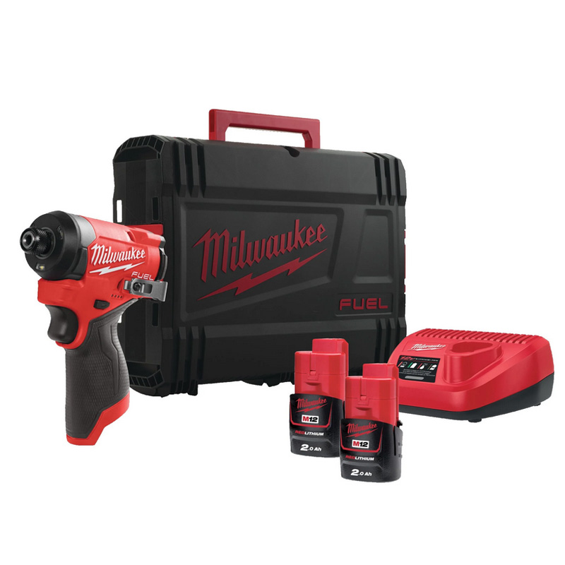 Masina de insurubat cu impact si acumulatori 12V Li-Ion, 2x 2.0Ah, 170Nm, tip M12 FID2MC-202X