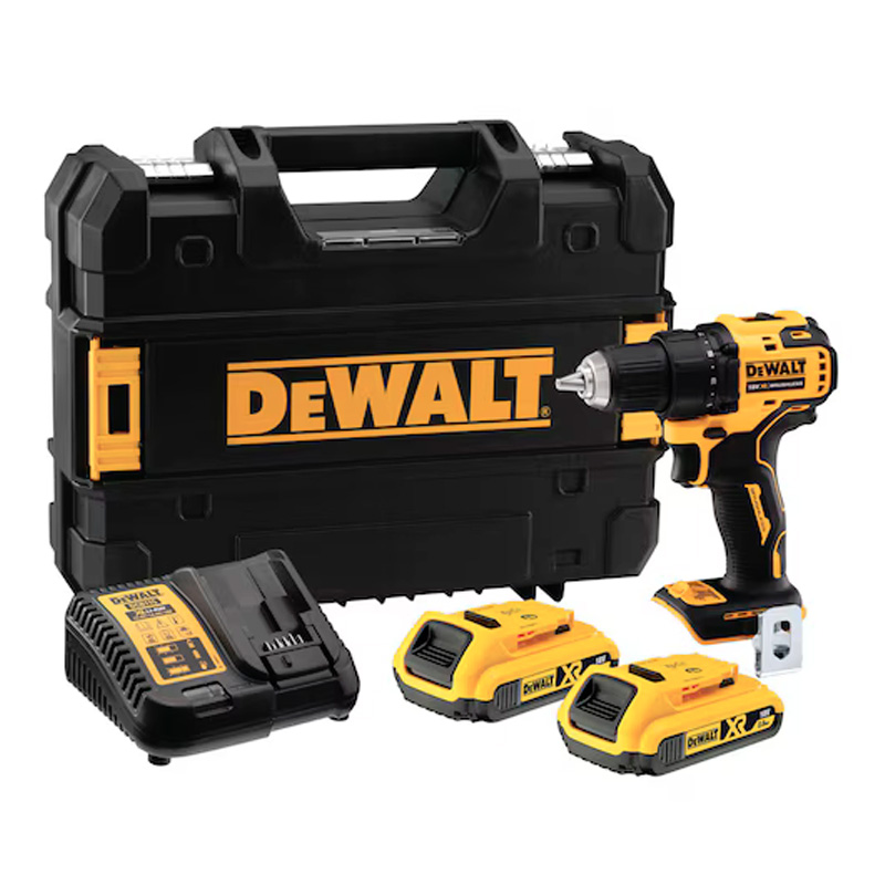 Masina de gaurit/insurubat cu acumulatori Li-Ion XR 18V, 2x  2.0Ah, DeWalt tip DCD708D2T-QW
