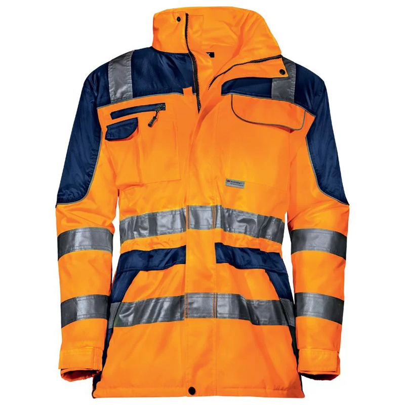 Geaca reflectorizanta portocalie Parka Uvex Protection Flash, marime 2XL