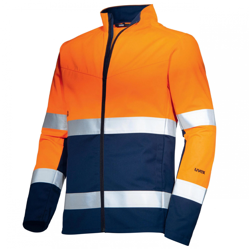 Jacheta reflectorizanta portocalie de lucru Uvex suXXeed Construction, marime XS