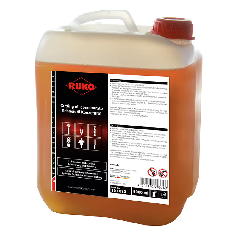 Ulei concentrat pentru taiere / filetare 5 l, RUKO