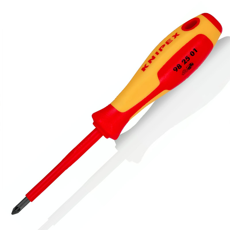 Surubelnita pentru varf in cruce, PZ1 izolata VDE, 182 mm, Knipex 