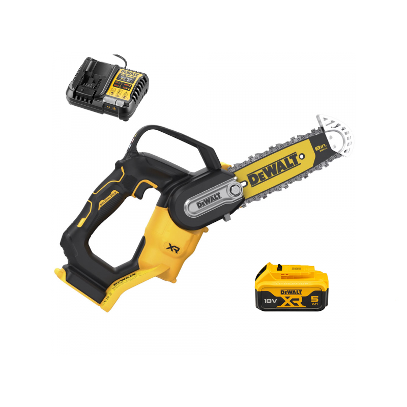 Electrofierastrau cu lant, 18V, 5Ah, Li-Ion XR, 20 cm, Dewalt, tip DCMPS520P1-QW