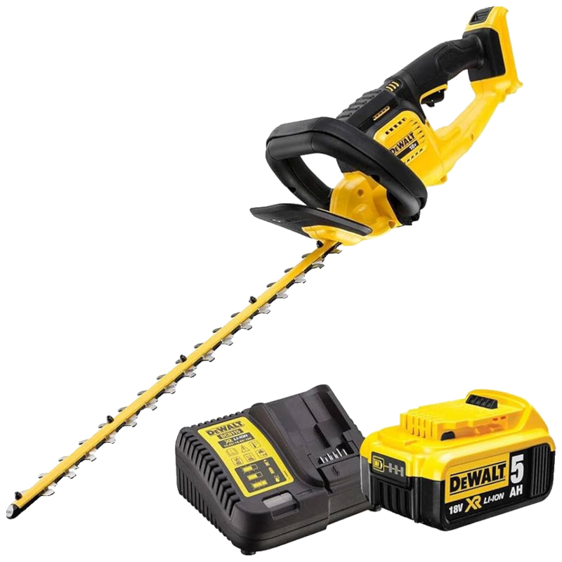 Foarfeca de tuns gard viu 55cm, 18V, 5.0Ah, Dewalt, tip DCMHT563P1-QW