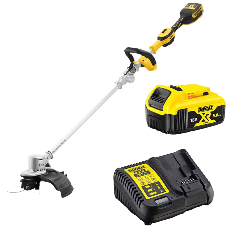 Motocoasa (trimmer) cu acumulator 18V, 5.0Ah, Dewalt, tip DCMST561P1-QW