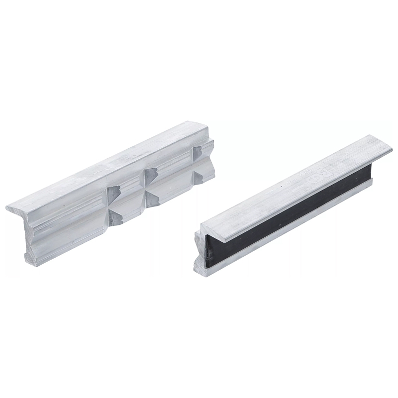 Bacuri protectie menghina 125mm, aluminiu cu profil in V pentru tevi, BGS