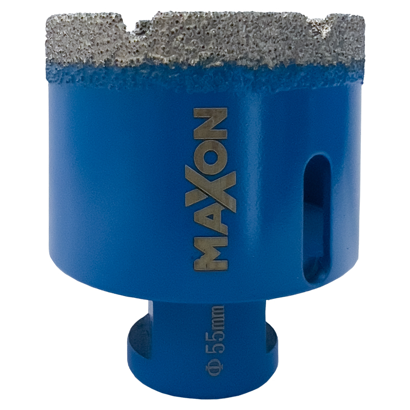 Carota diamantata MAXON pentru gresie, faianta, granit, 55mm, prindere M14, DIATECH
