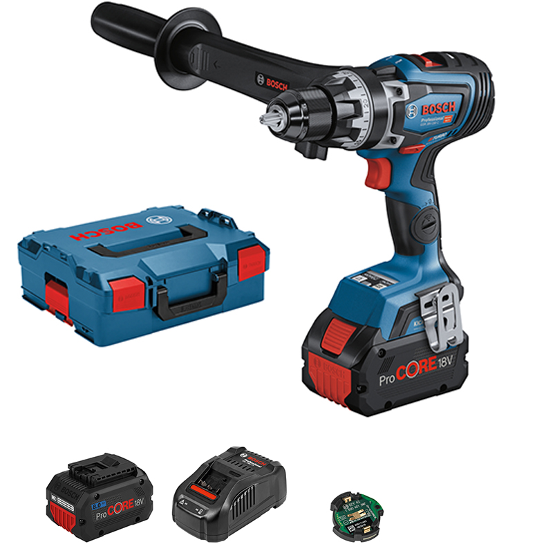 Masina gaurit/insurubat cu acumulator Li-Ion 18V, 150 Nm, 2x8Ah, L-boxx, tip GSR 18V-150 C