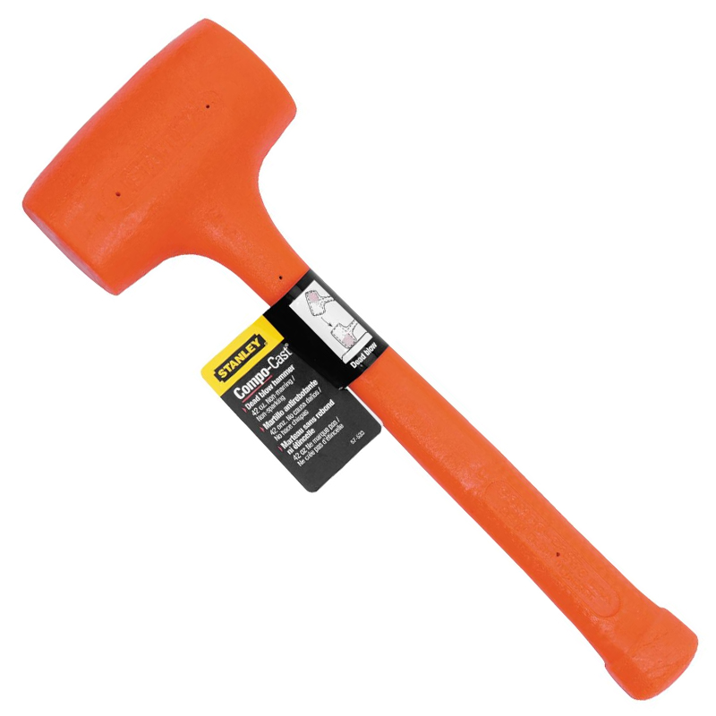 Ciocan antirecul cu cap din cauciuc, tip 