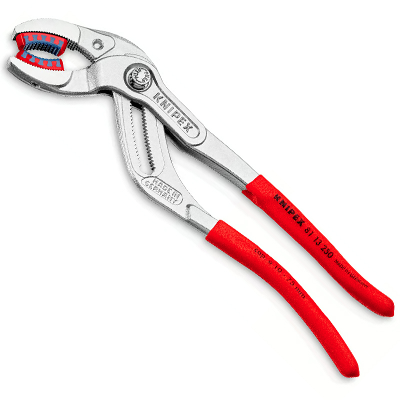 Cleste pentrut sifon, conectori si tevi plastic 250 mm, Ø 10-75 mm, Knipex