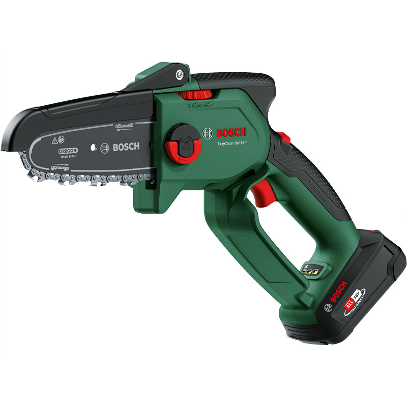 Fierastrau pentru crengi BOSCH EasyChain 18V-15-7 cu acumulatori 18V 2.5Ah, sina 15 cm, 1.1 mm