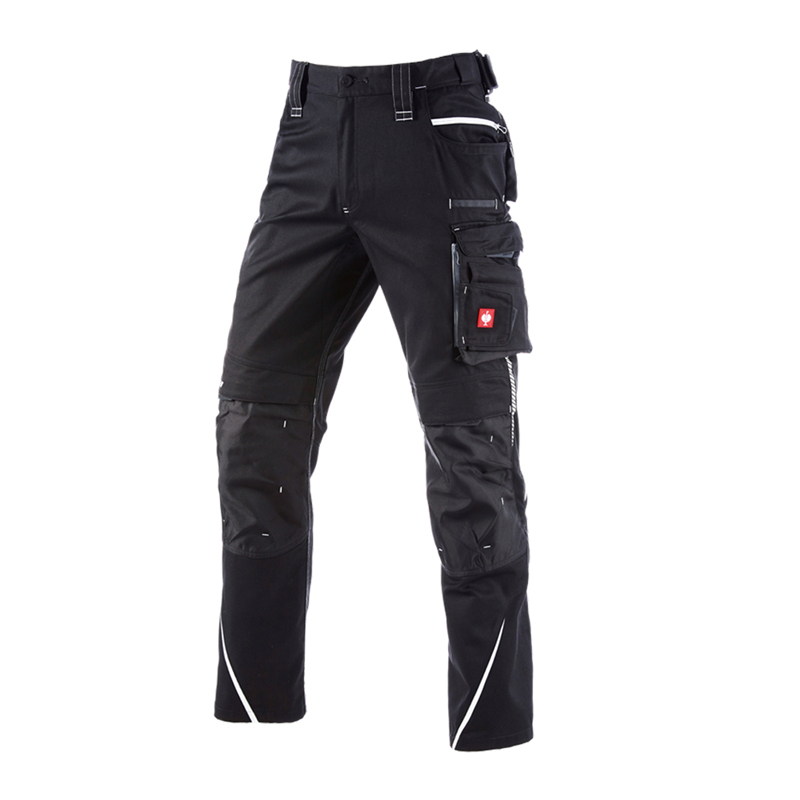 Pantaloni de lucru ergonomici Strauss, e.s.motion 2020, negru-platina, marimea 48