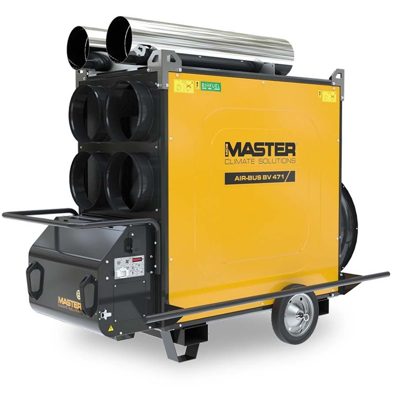 Încălzitor cu motorina Master BV471S - 136kW, patru ieșiri, ardere indirectă, generator aer cald industrial