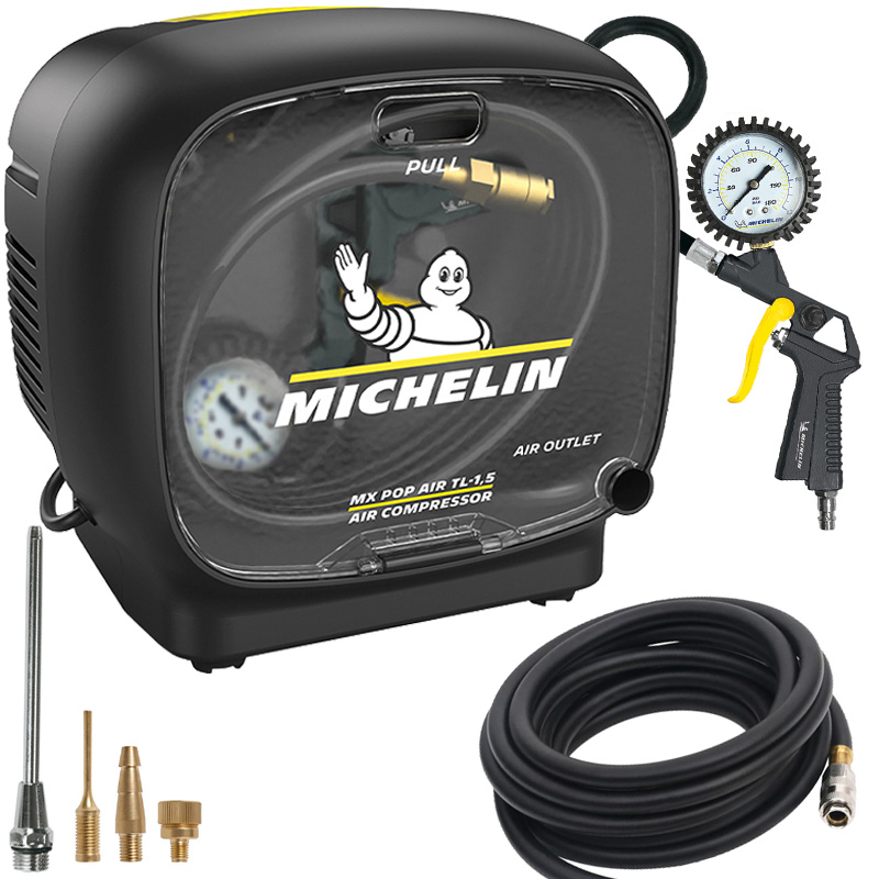 Compresor fara ulei, Michelin, MX POP AIR TL-1.5, 180 l/min, 1.5CP, fara rezervor cu accesorii