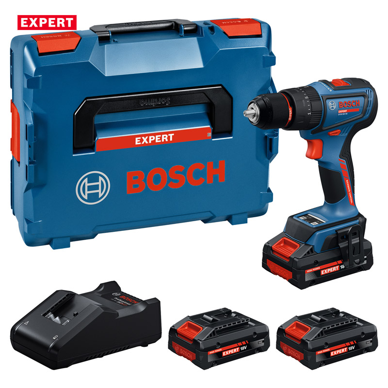 Masina de gaurit si insurubat cu percutie cu acumulatori 18V, 3x 4.0Ah BOSCH Profesional EXPERT L-BOXX, 65Nm, tip EXSB 18V-90 EXPERT