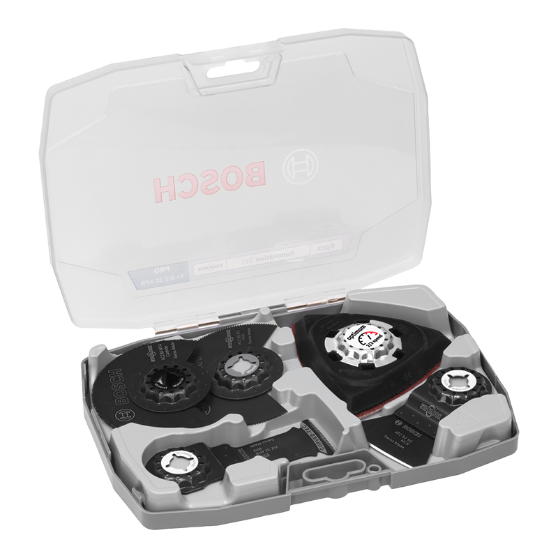 Set 8 accesorii destinate renovarilor, pentru scule multifunctionale gama GOP