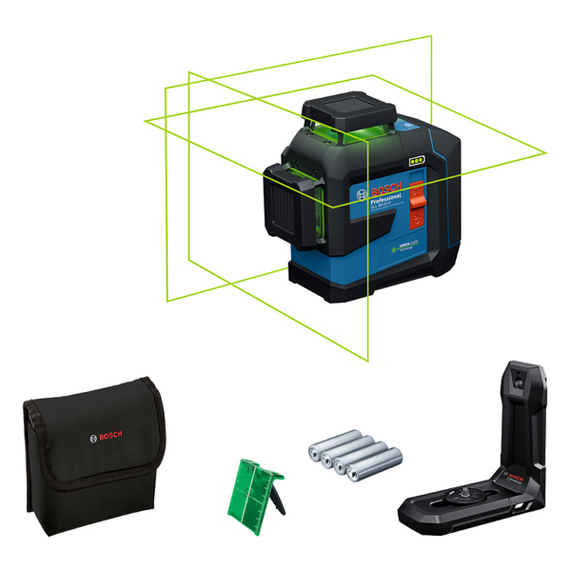 Nivela laser cu 3 linii BOSCH, GLL 80-33 G, verde