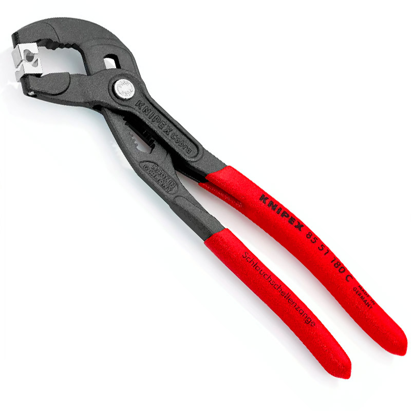 Cleste KNIPEX pentru coliere cu clic, 180 mm, in blister