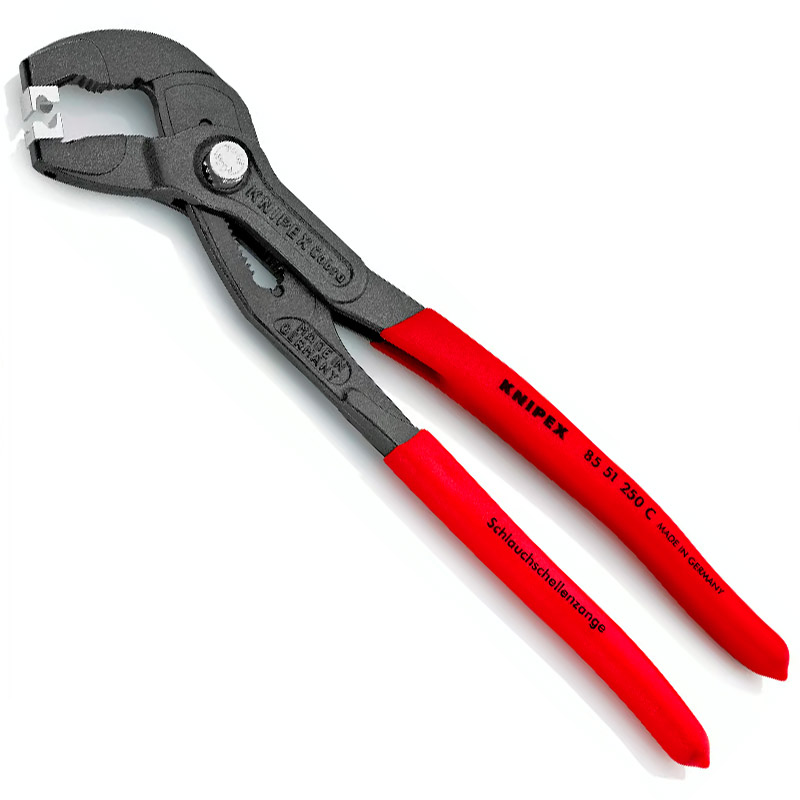 Cleste KNIPEX pentru coliere cu clic, 250 mm, in blister