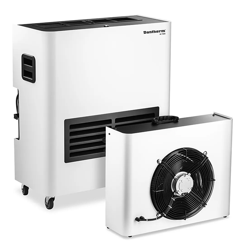 Aparat de aer conditionat portabil Dantherm AC 7000, 7 kW, 1.450m³/h, o unitate exterioara