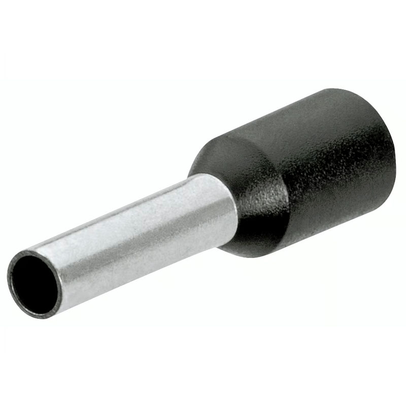 Ferule lungi KNIPEX pentru clestii de sertizat cabluri electrice, 1.5 mm² - NEGRU, 200 buc