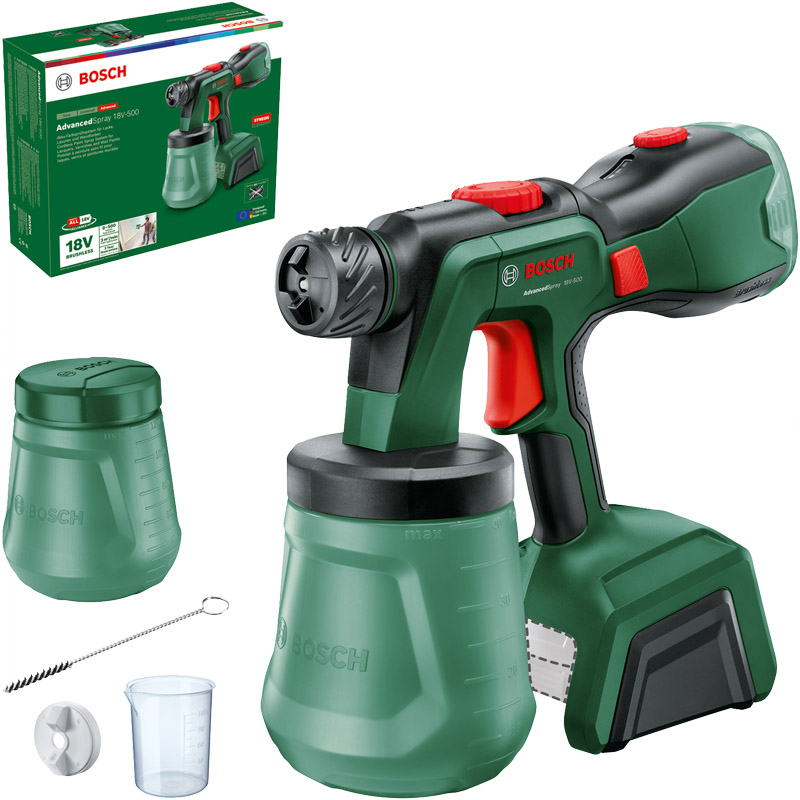 Pistol de vopsit BOSCH AdvancedSpray 18V-500, 1.2 l