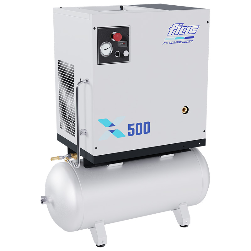 Compresor profesional cu șurub FIAC X500/100 cu inverter - 10 bar, 498 l/min