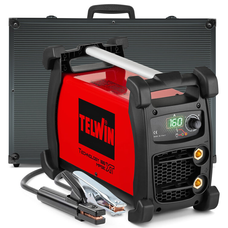 Invertor de sudura Telwin TECHNOLOGY 186 XT MPGE AL, 160A, electrod Ø 4 mm