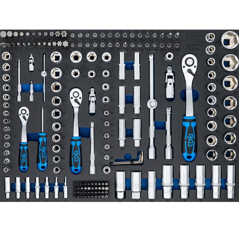 Organizator pentru carucior BGS, 192 chei Pro Torque, 3/3 sertar