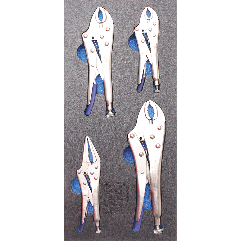 Organizator pentru carucior BGS, 4 clesti cu blocare, 1/3 sertar