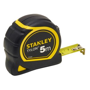 Ruleta STANLEY TYLON cu protectie cauciuc, 5 m, blister