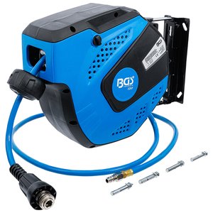 Derulator automat cu furtun aer comprimat 10m, 8x12mm, 20 bar, BGS