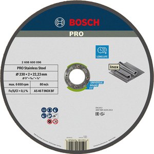 Disc taiere inox BOSCH PRO 230x2.0 mm