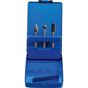 Set 3 freze HSS in cutie metalica, BGS