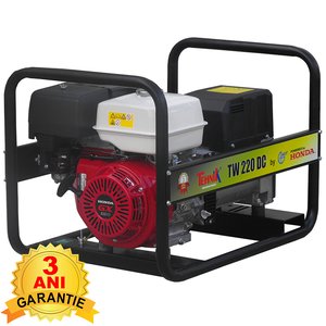 Generator de sudura trifazat benzina, motor Honda, 3.9kW/230V- 5.76kW/400V, sudura max 220A, TW220DC