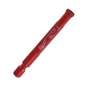Burghiu diamantat pentru placi ceramice, 6 mm, hexagon, Milwaukee DIAMOND MAX™