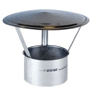 Pălărie coș fum MASTER -  Ø120 mm, INOX