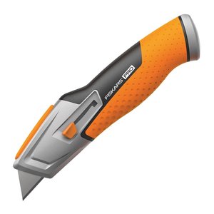 Cutit utilitar CarbonMax cu lama retractabila, 177 mm, 110 g, Fiskars