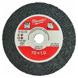 Disc subtire PRO+ pentru debitare metal, 76x22.2x1.0 mm, tip SCS41