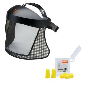 Viziera de protectie fata tip SITA si dopuri protectie auditiva, STIHL