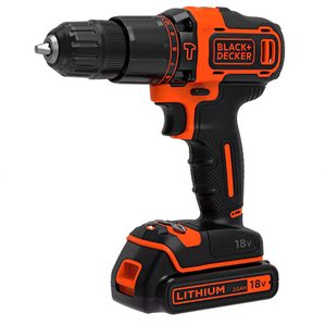 Masina de gaurit/insurubat cu percutie si acumulatori  BLACK&DECKER BDCHD18KB-QW 18V 2x 1.5 Ah, 40 Nm