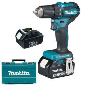 Masina de gaurit si insurubat cu percutie cu 2 acumulatori 18V 3Ah, tip DHP483RFE