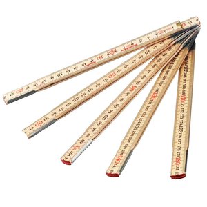 Metru pliabil din lemn mesteacan, 2 m, SOLA tip H 2/10