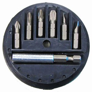 Set 7 varfuri SL, PH si PZ cu adaptor 50mm, MAKITA 1/4