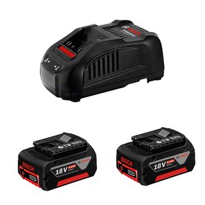 Pachet 2 acumulatori 18V / 5Ah si incarcator GAL 1880 CV, Bosch