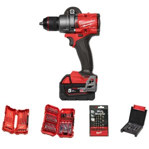 M18FPD3100P-502P - MASINA DE GAURIT/INSURUBAT CU ACUMULATORI M18 2x18V/5Ah + ACCESORII, PACKOUT * 4933498240