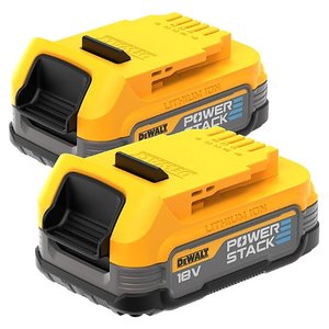 Set 2 acumulatori DEWALT PowerStack, 18V, 1.7Ah