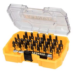 Set 31 biti PH1, PZ2, SL, TORX si Hex, 25 mm, cu adaptor magnetic, Stanley FATMAX® tip STA7228-XJ