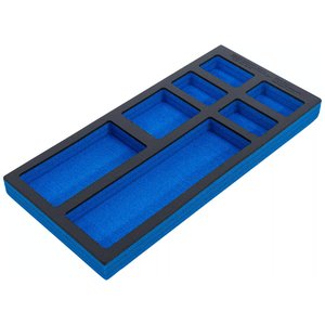 Suport organizator din spuma, 1/3 sertar, 7 compartimente, 408x189x32 mm, BG