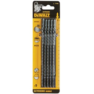 Panza pentru fierastraie verticale / pendulare, T744D, 155mm, DeWalt, set 5 bucati